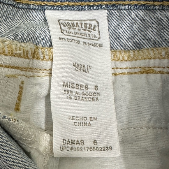 NWT Signature by levi Strauss & co || Woman’s blue trouser jeans size 6 - Picture 6 of 10